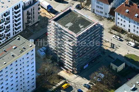 Luftbild Berlin Eckhaus Baustelle Zum Neubau Eines Wohn Und