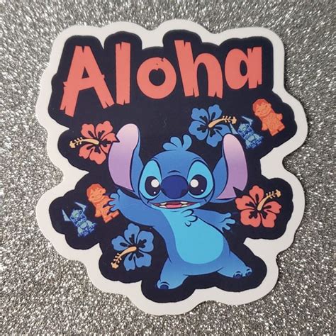 Lilo Stitch Disney Waterproof Sticker Aloha Lilo And Stitch Lilo