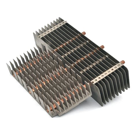 Fitting Press Fold Fin Heatsink Extruded Aluminum Fin Heat Sink Heat