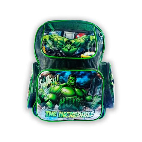 MOCHILA BOLSA ESCOLAR INCRIVEL HULK REFORCADA Sacks Center