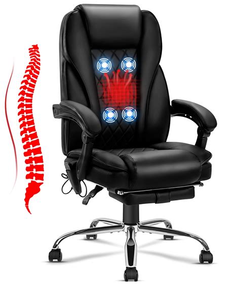 Noblemood Heated Massage Office Chair For Home Office Ergonomic