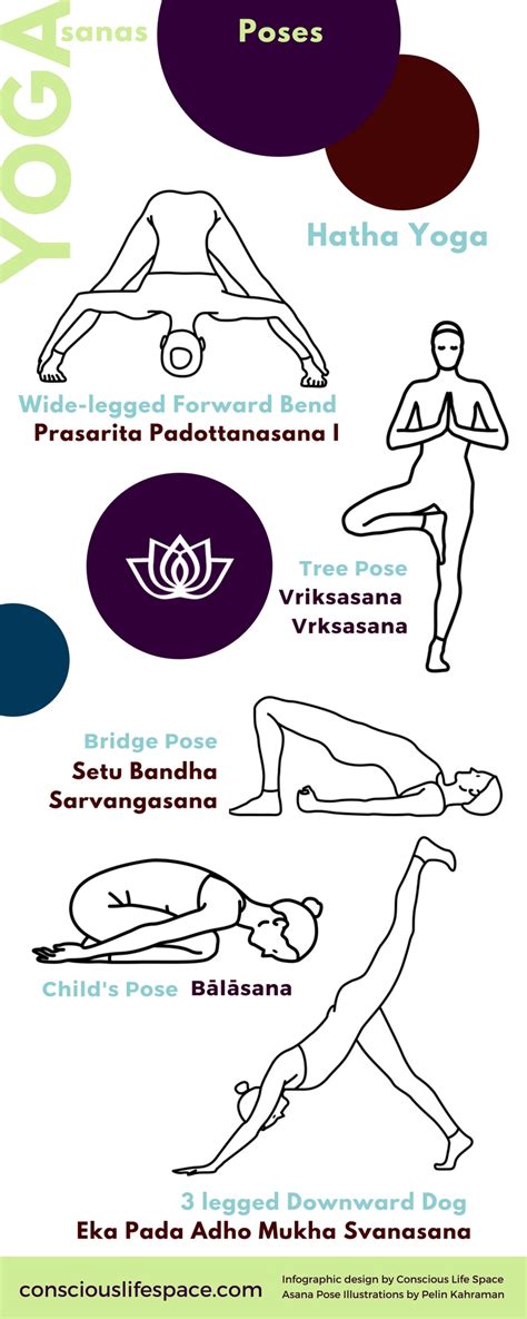 Introduction To Asanas 5 Yoga Poses Infographic ⋆ Mindful Soul Center Body Mind And Soul