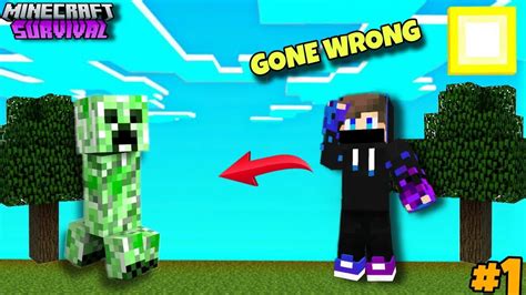 First Day In Minecraft Gone Wrong Minecraft Survival Pt Minecraft