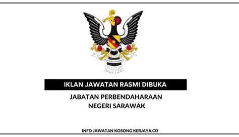 Jabatan Perbendaharaan Negeri Sarawak Kerja Kosong Kerajaan