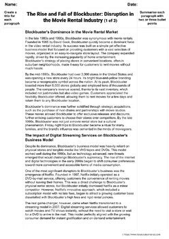rise  fall  blockbuster disruption    rental industry