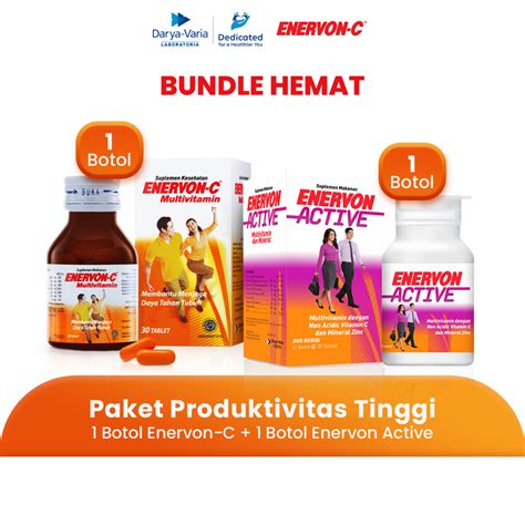 Jual Paket Produktivitas Tinggi Multivitamin Botol Enervon C