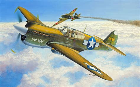 Wallpaper World War Ii Military Aircraft Curtiss P Warhawk