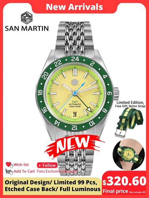 San Martin Limited Edition Mm Full Luminous Nh Gmt Original