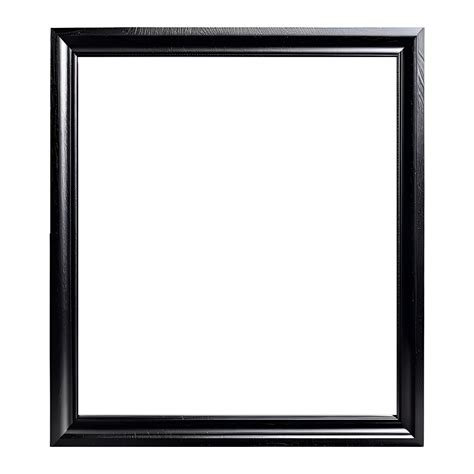 Black Wooden Frame Isolated On Transparent Background AI Generative