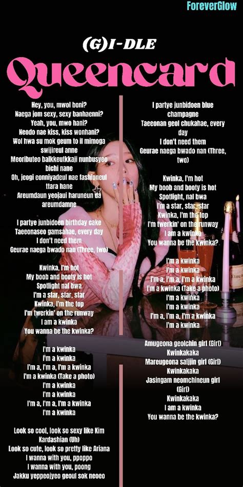 Gi Dle Queencard Lyrics Letras De Canciones Lecciones De Canto