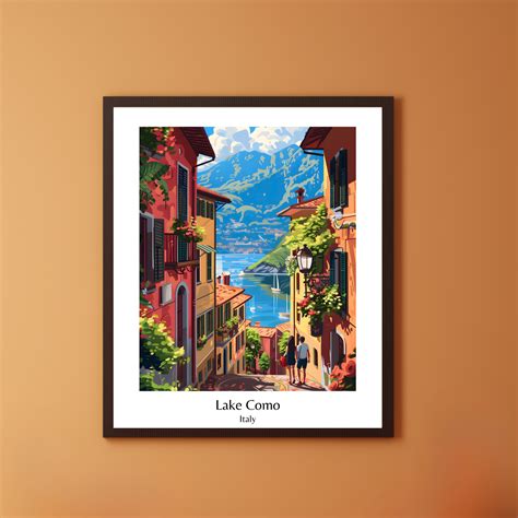 Lake Como Poster Print Italy Lifestyle Poster Bellaggio Travel Poster