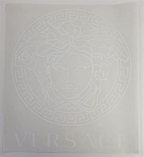 Versace Logo Iron On Heat Transfer White 10 5X 12 5 EBay