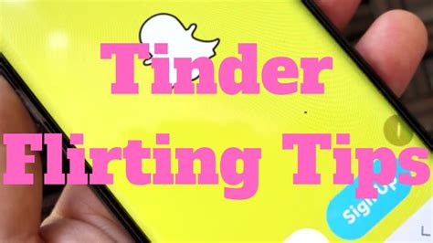 Tinder Flirting Tips Youtube