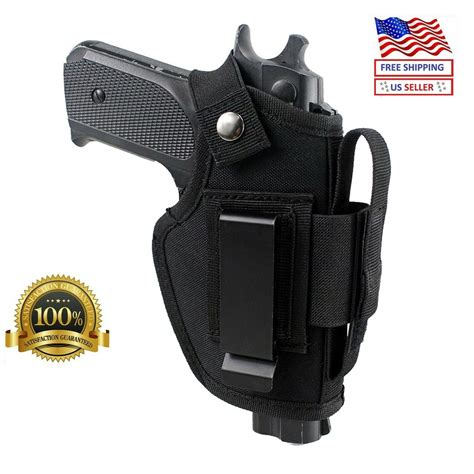 Universal Iwb Owb Tactical Gun Holster With Mag Pouch Concealed Carry