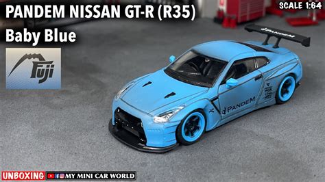 MY MINI CAR WORLDUNBOXING FUJI 1 64 PANDEM NISSAN GT R R35 Baby