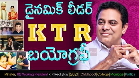 Ministertrs Party Working President Ktr Biography Real Life Story