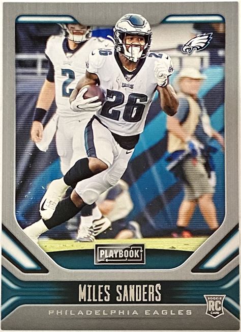 Miles Sanders 2019 Panini Playbook Football Philadelphia Eagles Rookie