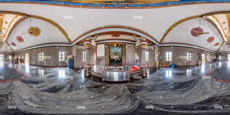 360° view of full hdri 360 panorama inside hindu temple of ganesh god of wisdom and prosperity ...