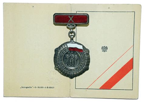 Medal 10 Lecia Polski Ludowej Komplet Z 1955 10225882864