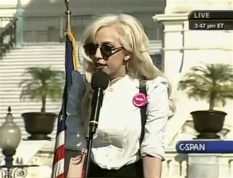 Lady Gaga Delivers A Speech At The National Equality March Lgbt