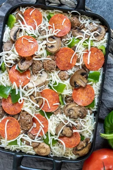 Low Carb Pizza Casserole Home Made Interest