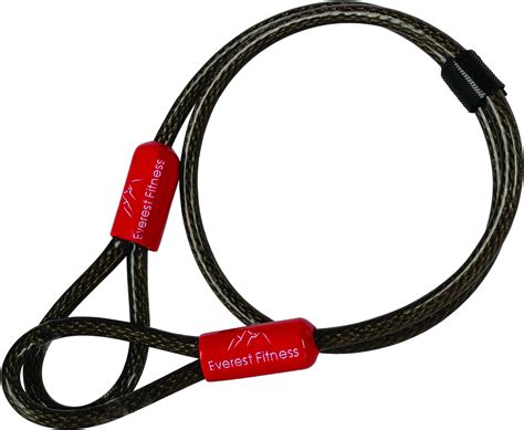 EVEREST FITNESS Cable Antivol Velo Câble Universel à Boucles Longueur