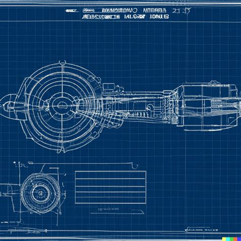 Eric DALLE 2 Blueprint Of A Warp Drive Ship