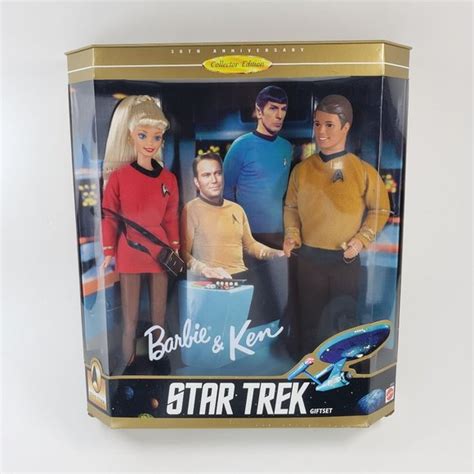 Mattel Toys Vintage Star Trek Barbie Ken Doll Th Anniversary Gift