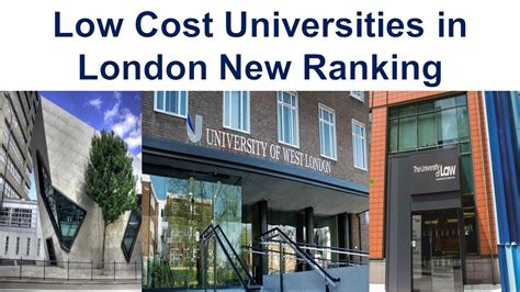 Top Low Cost Universities In London New Ranking University Of West