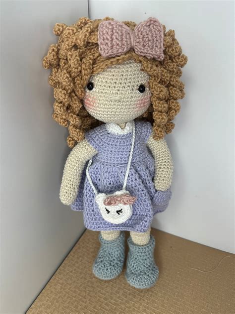 Crochet Doll Handmade Doll Amigurumi Doll 14 Inches Handmade