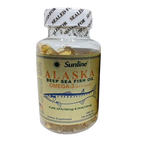 Sunline Alaska Deep Sea Fish Oil Capsules Packaging Size 1000 Mg At