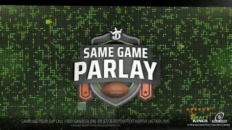 Draftkings Sportsbook Tv Spot Same Game Parlay Nfl Super Wild Card