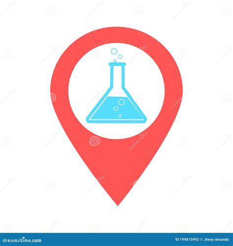 ícone De Pino Do Mapa De Localização Química Elemento Do Ponto De Mapa