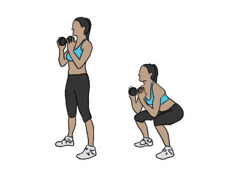 Dumbbell Squat Gofitnessplan