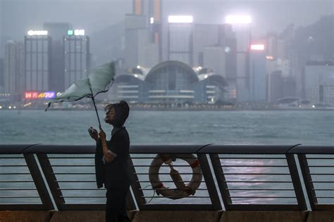 Typhoon Saola In Pictures As Hong Kong Braces For Super Storm And