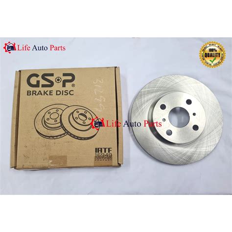 Gsp Disc Rotor Toyota Vios Ncp Brake Disc Rotor Front Depan Set