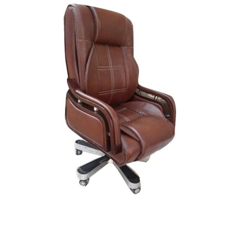 Brown Leather Big Boss Office Revolving Chair At Rs In Chandigarh