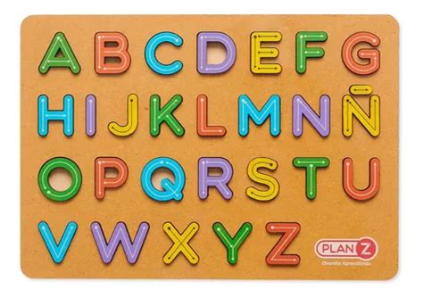 Tablero Abc Abecedario Letras Encastre Did Ctico Infantil En Venta