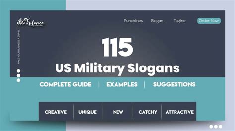 121+ Attractive Military Slogans Taglines & Sample - Tiplance