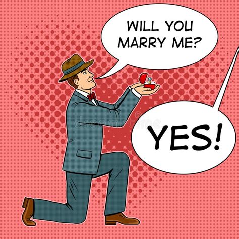 Marriage Proposal One Knee Stock Illustrations 96 Marriage Proposal