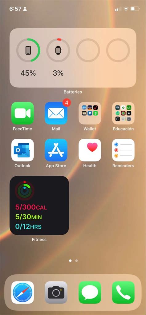 Ios 15 Home Screen In 2023 Iphone Home Screen Layout Homescreen