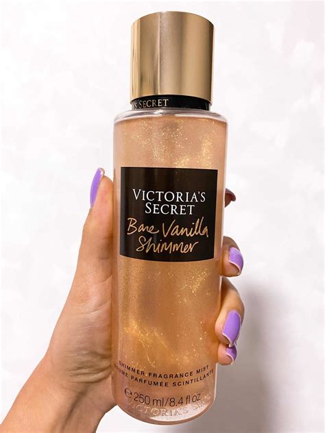 Body Splash Victorias Secret Bare Vanilla Shimmer 250ml Frete Grátis