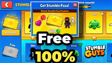 How To Get Free Stumble Pass In Stumble Guys Free Gems In Stumble