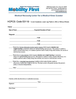 Fillable Online Medical Necessity Letterdoc Fax Email Print Pdffiller