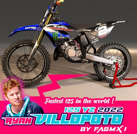 YAMAHA 125 YZ 2022 Ryan VILLOPOTO RV2 By Fabmx1 TrackDayR Mods