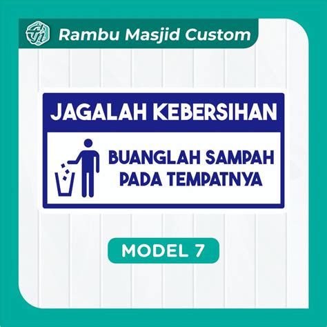 Jual Akrilik Rambu Sign Masjid Arah Tempat Wudhu Cm X Cm