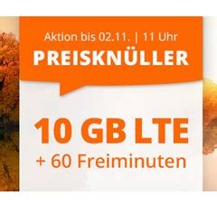 10 GB LTE Datenflat und 60 Freiminuten im o2 Netz für 6 66 Monat