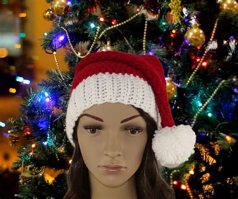 Crochet Christmas Hat Adult