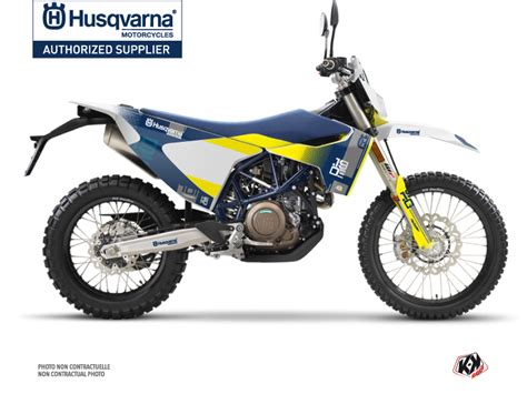 Husqvarna Enduro Dirt Bike Hero Graphic Kit Blue Kutvek Kit Graphik