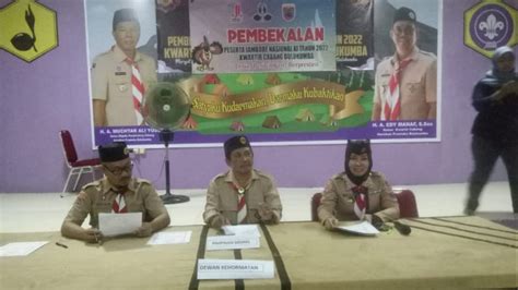 Pembina Leader Scout MTsN 1 Bulukumba Ikut Andil Dalam Pembekalan